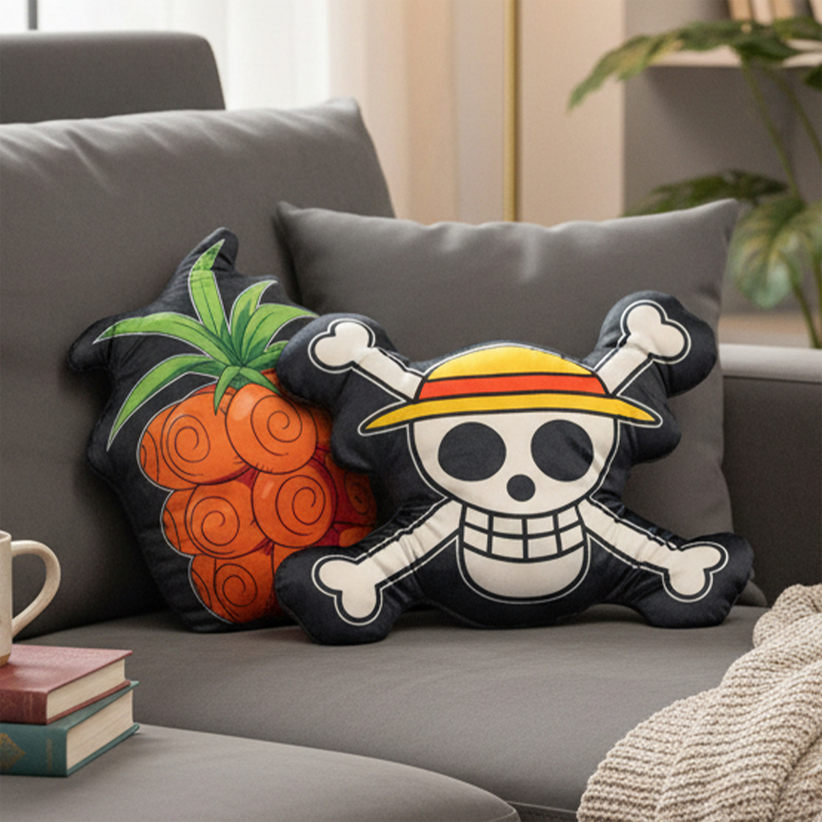 One Piece – Jolly Roger Cushion Cushion - Tophatter Daily Deals