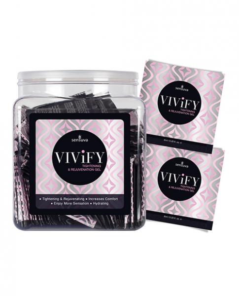 Vivify Tightening & Rejuvenation Gel 100 Pc Single Use Packet Tub - Tophatter Daily Deals
