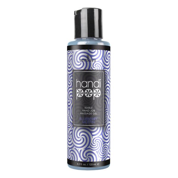 Handipop Edible Handjob Massage Gel Blueberry Muffin 4.2 Oz - Tophatter Daily Deals