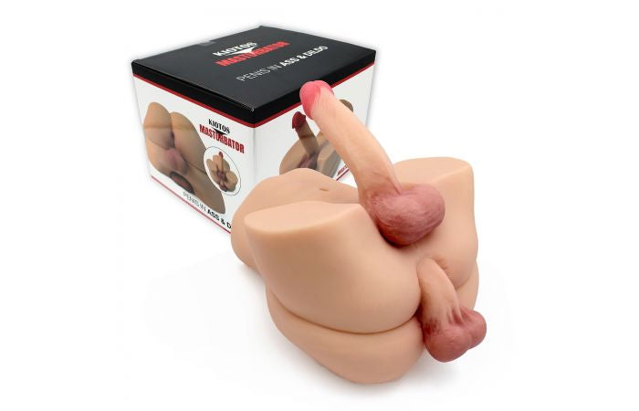 Kiotos Penis In Ass And Dildo Masturbator – Realistic Masturbator > Sex Toys For Men > Masturbators > Manual - Tophatter Daily Deals