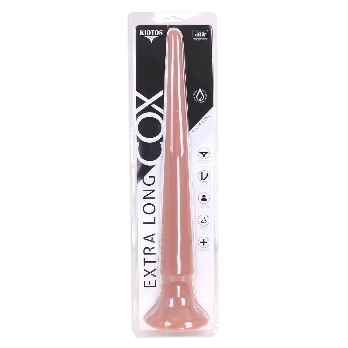 Kiotos COX Flesh 039 Extra Long Large 50cm Silicone Dildo with Suction Cup > Dildos > Oversized Toys - Tophatter Daily Deals