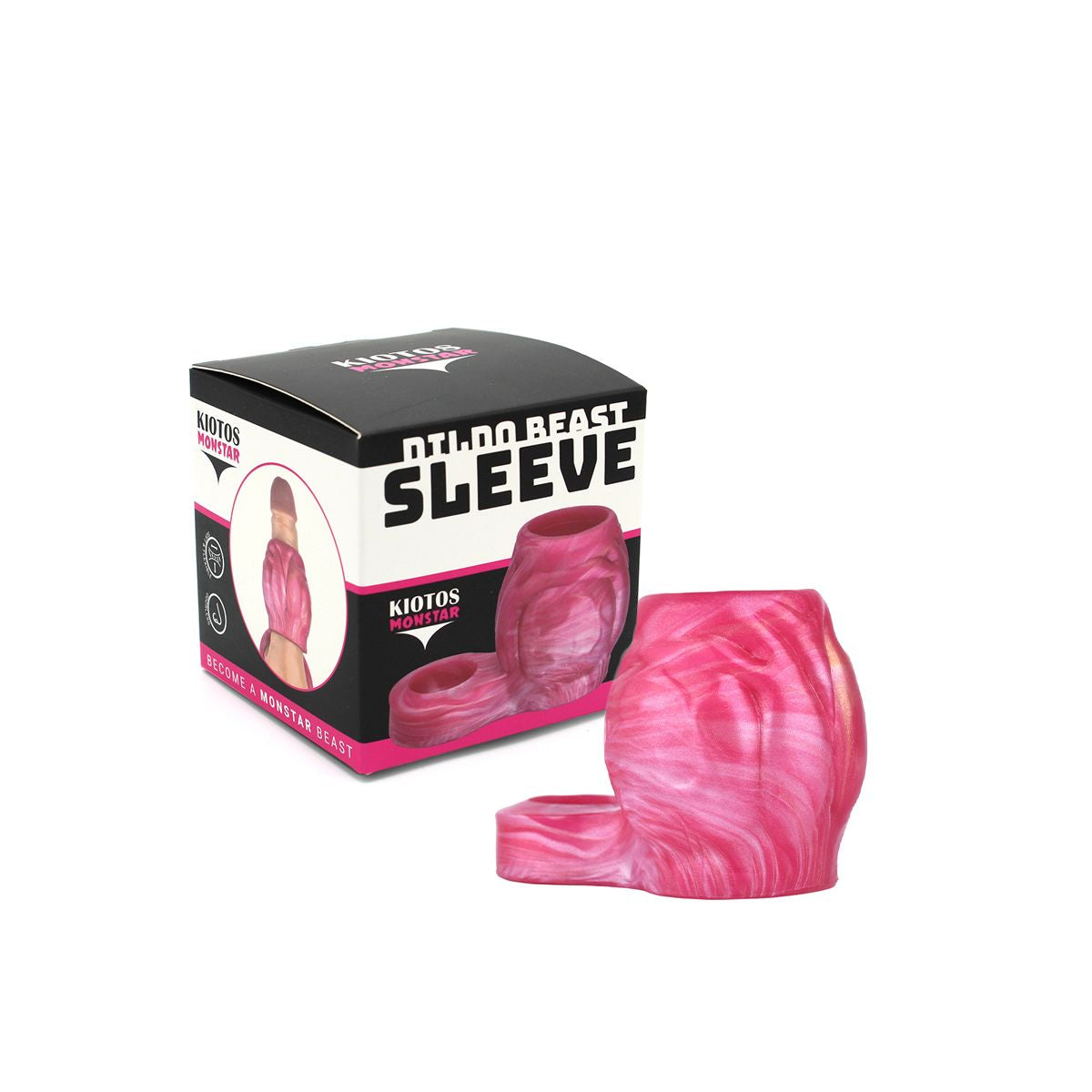 Kiotos Monstar Sleeve 13 Special Girth Edition Full Soft Liquid Silicone Pink > Sex Toys For Men > Penis Sleeves - Tophatter Daily Deals