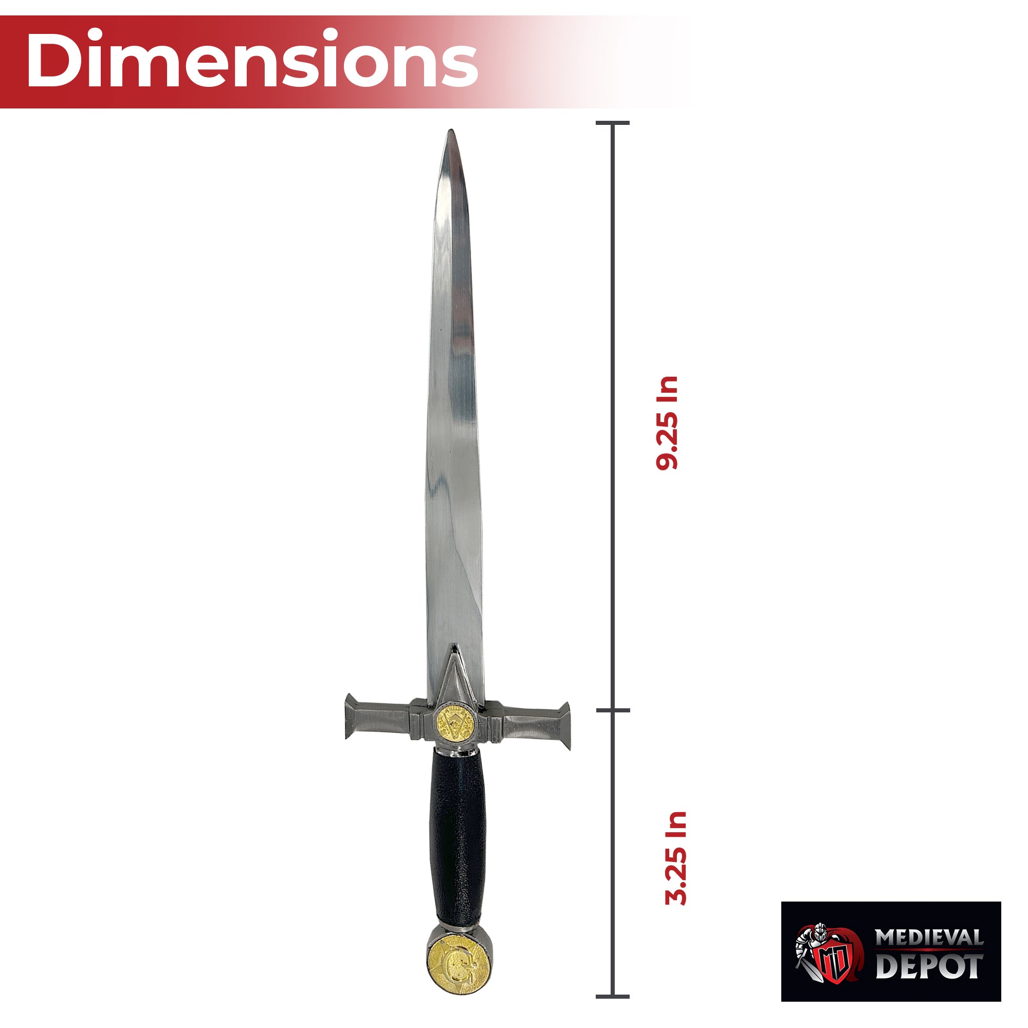 Ornamental Grande Lodge Ceremonial Freemason Dagger Knives - Tophatter Daily Deals