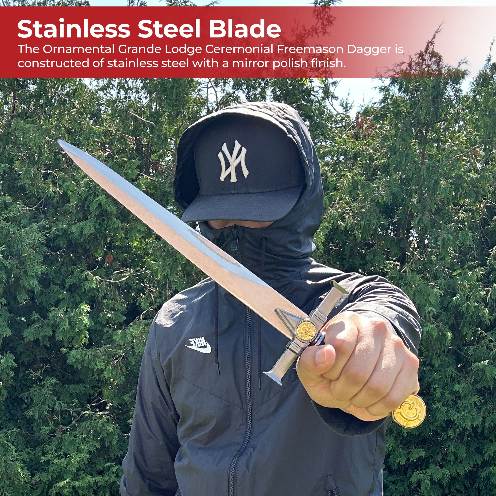 Ornamental Grande Lodge Ceremonial Freemason Dagger Knives - Tophatter Daily Deals