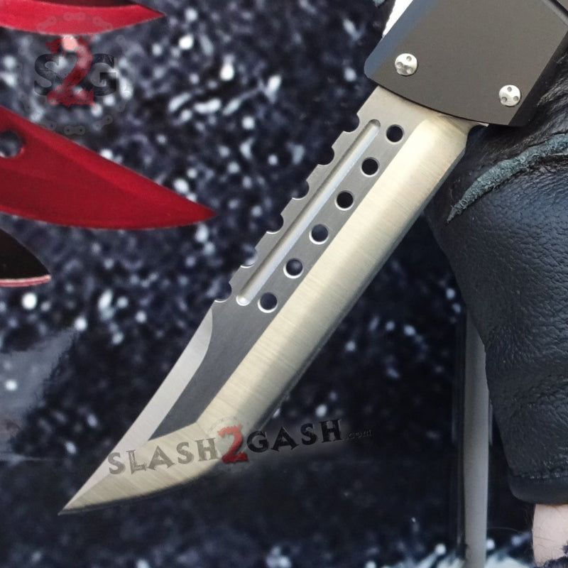 Dark Knight 440C OTF Knife CNC Highest Quality - Interceptor Black Tanto Xtreme Knife-OTF - Tophatter Daily Deals