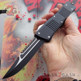 Dark Knight 440C OTF Knife CNC Highest Quality - Interceptor Black Knife-OTF - Tophatter Daily Deals
