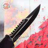 Dark Knight 440C OTF Knife CNC Highest Quality - Interceptor Black Knife-OTF - Tophatter Daily Deals