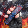 Delta Force OTF Automatic Knife Blue Dragon's Fury - 4 Blade Options Knife-OTF - Tophatter Daily Deals