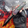 S2G Tactical OTF Automatic Knife Green Dragon's Fury - 4 Blade Options Tanto Serrated Knife-OTF - Tophatter Daily Deals