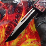 Delta Force OTF Automatic Knife Red Dragon's Fury - 4 Blade Options Knife-OTF - Tophatter Daily Deals