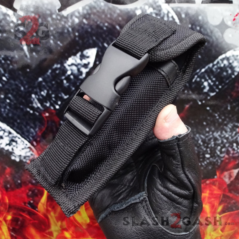 S2G Tactical OTF Recon D/A Black Automatic Knife - Damascus Tanto Plain Knife-OTF - Tophatter Daily Deals