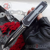 Delta Force Carbon Fiber Scarab D/A OTF Automatic Knife - Dagger Serrated Double Edge Serrated Knife-OTF - Tophatter Daily Deals