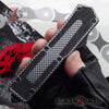 Delta Force Carbon Fiber Scarab D/A OTF Automatic Knife - Dagger Serrated Knife-OTF - Tophatter Daily Deals