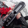 Delta Force Carbon Fiber Scarab D/A OTF Automatic Knife - Dagger Serrated Knife-OTF - Tophatter Daily Deals