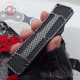 Delta Force Carbon Fiber Scarab D/A OTF Automatic Knife - Satin Tanto Plain Knife-OTF - Tophatter Daily Deals