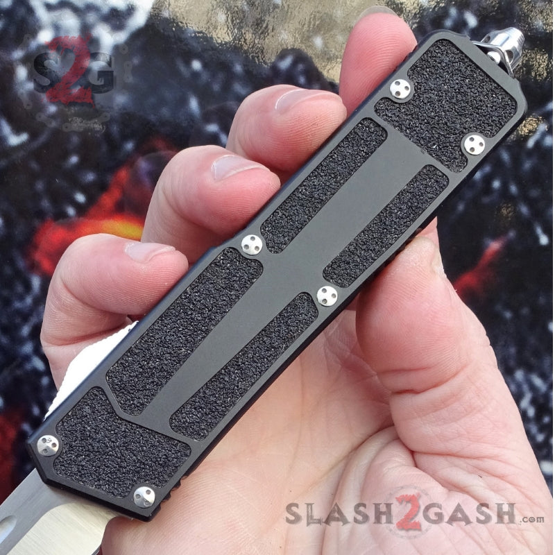 Classic Black Scarab D/A OTF Automatic Knife CNC Highest Quality - Tanto Knife-OTF - Tophatter Daily Deals