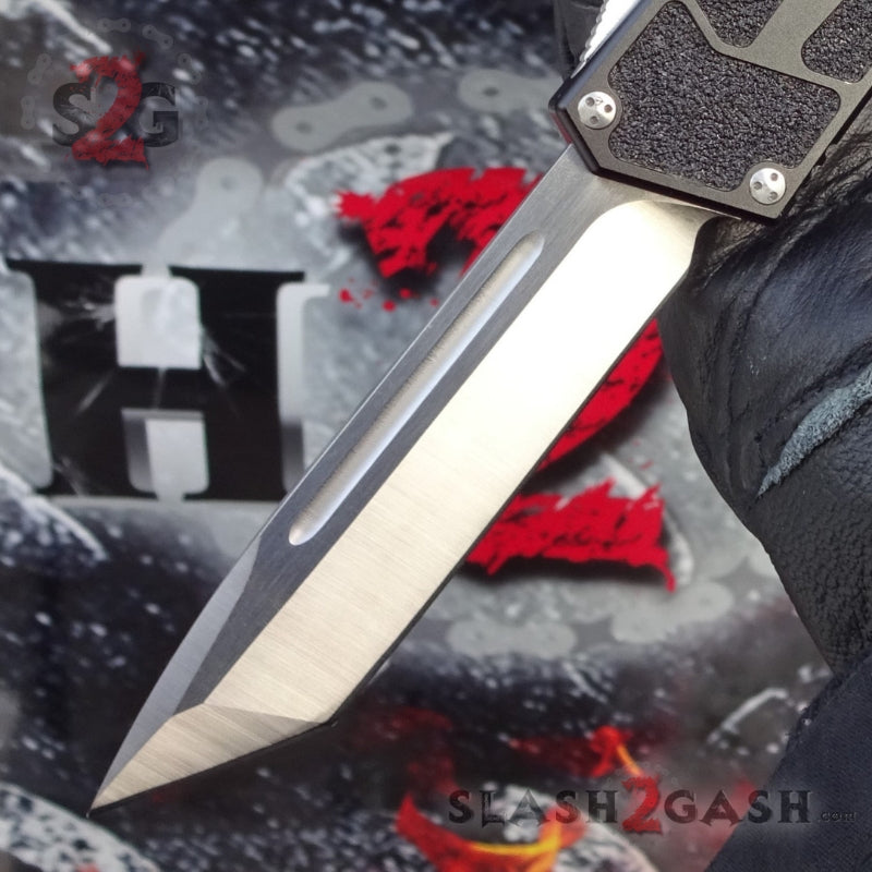 Classic Black Scarab D/A OTF Automatic Knife CNC Highest Quality - Tanto Knife-OTF - Tophatter Daily Deals