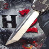 Classic Black Scarab D/A OTF Automatic Knife CNC Highest Quality - Tanto Knife-OTF - Tophatter Daily Deals