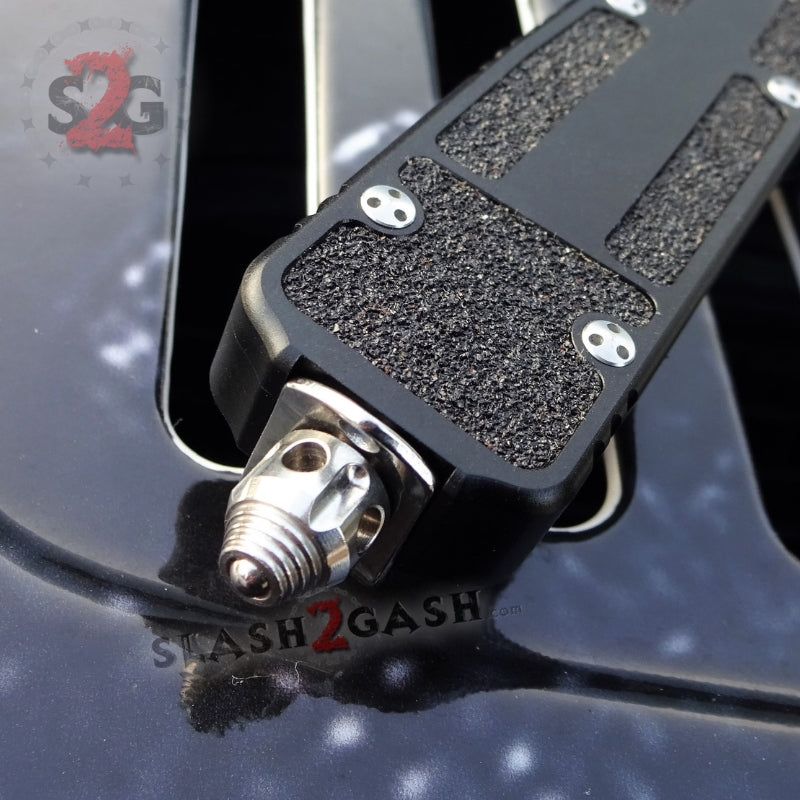 Classic Black Scarab D/A OTF Automatic Knife CNC Highest Quality - Tanto Knife-OTF - Tophatter Daily Deals