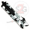 Winter Camo Dual Action OTF Automatic Knife - Double Edge Serrated Knife-OTF - Tophatter Daily Deals