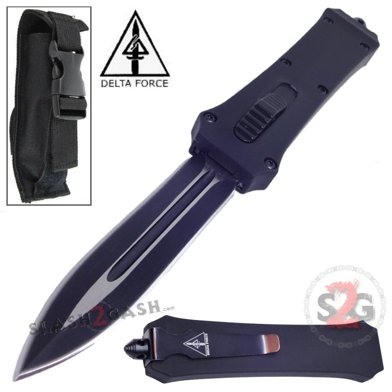 S2G Tactical OTF Crypt Keeper D/A Automatic Knife - Dagger Plain Double Edge Plain Knife-OTF - Tophatter Daily Deals