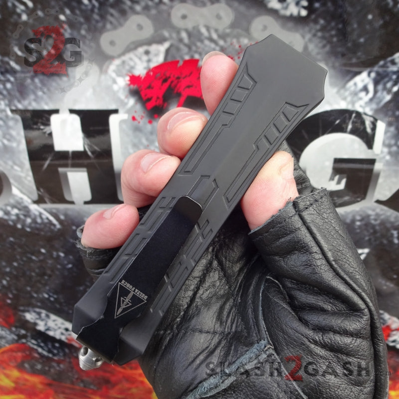 Delta Force OTF Crypt Keeper v2 D/A Automatic Knife - Dagger Plain Knife-OTF - Tophatter Daily Deals