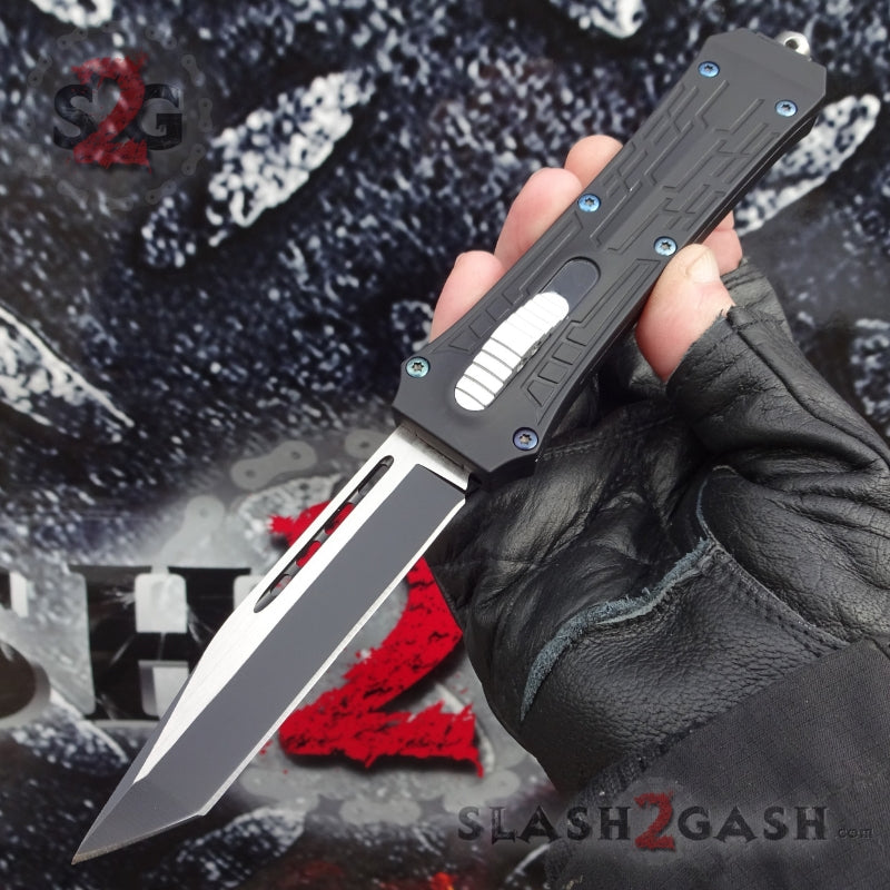 Delta Force OTF Crypt Keeper v2 D/A Automatic Knife - Tanto Serrated Tanto Plain Knife-OTF - Tophatter Daily Deals