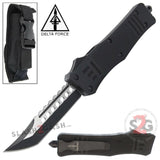 Delta Force Commando D/A OTF Automatic Knife Black - Tanto Xtreme Tanto Xtreme Plain Edge Knife-OTF - Tophatter Daily Deals