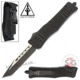 S2G Tactical Commando D/A OTF Automatic Knife Black - Tanto Plain Tanto Plain Edge Knife-OTF - Tophatter Daily Deals