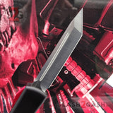 Deadpool OTF Knife Delta Force Automatic Black and Red Switchblade CNC Knife-OTF - Tophatter Daily Deals