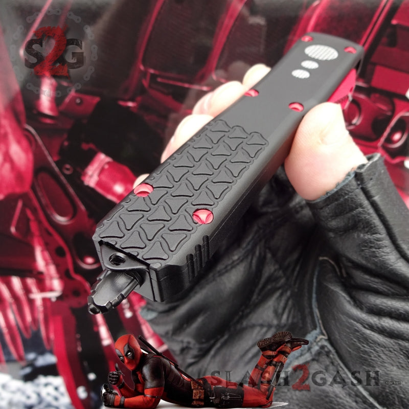 Deadpool OTF Knife CNC Highest Quality - Red Dagger Knife-OTF - Tophatter Daily Deals