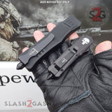 Delta Force Punisher Skull 7" Small OTF Automatic Knife - Tanto Serrated Knife-OTF - Tophatter Daily Deals