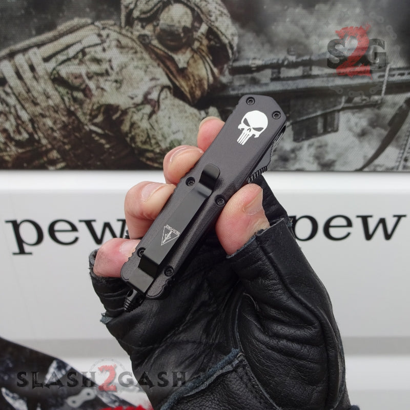 S2G Tactical Punisher Skull 7" Small OTF Automatic Knife - Asst. Knife-OTF - Tophatter Daily Deals