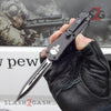 Delta Force Punisher Skull 7" Small OTF Automatic Knife - Double Edge Plain Double Edge Plain Knife-OTF - Tophatter Daily Deals