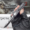 Delta Force Punisher Skull 7" Small OTF Automatic Knife - Tanto Plain Tanto Plain Knife-OTF - Tophatter Daily Deals