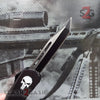 Delta Force Punisher Skull 7" Small OTF Automatic Knife - Tanto Plain Knife-OTF - Tophatter Daily Deals