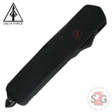 Delta Force OTF Recon D/A Black Tactical Automatic Knife - Tanto Serrated Knife-OTF - Tophatter Daily Deals