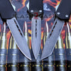 S2G Tactical OTF Recon D/A Black Automatic Knife - REAL Layered Damascus Knife-OTF - Tophatter Daily Deals