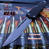S2G Tactical OTF Recon D/A Black Automatic Knife - Damascus Single Edge Knife-OTF - Tophatter Daily Deals