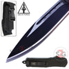 Delta Force OTF Recon D/A Black Tactical Automatic Knife - Drop Serrated Single Edge Plain Knife-OTF - Tophatter Daily Deals