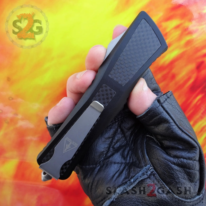 Dark Knight VG-10 OTF Knife CNC w/ Carbon Fiber - Tanto Extreme Knife-OTF - Tophatter Daily Deals