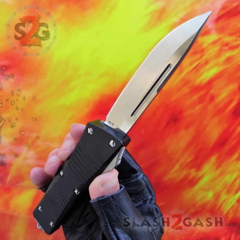 Dark Knight VG-10 OTF Automatic Knife CNC Highest Quality - Tanto Drop Point Knife-OTF - Tophatter Daily Deals