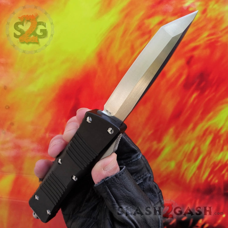 Dark Knight VG-10 OTF Automatic Knife CNC Highest Quality - Drop Tanto Knife-OTF - Tophatter Daily Deals
