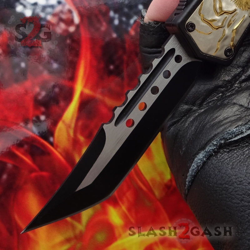 S2G Tactical Lycan OTF Automatic Knife D/A Tanto Xtreme - Golden Wolf Knife-OTF - Tophatter Daily Deals