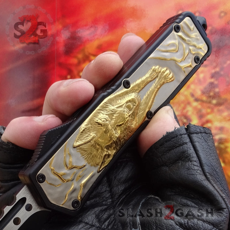S2G Tactical Lycan OTF Automatic Knife D/A Tanto Xtreme - Rainbow Wolf Knife-OTF - Tophatter Daily Deals