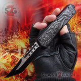 S2G Tactical Lycan OTF Automatic Knife D/A Tanto Xtreme - Rainbow Wolf Silver Grey Knife-OTF - Tophatter Daily Deals