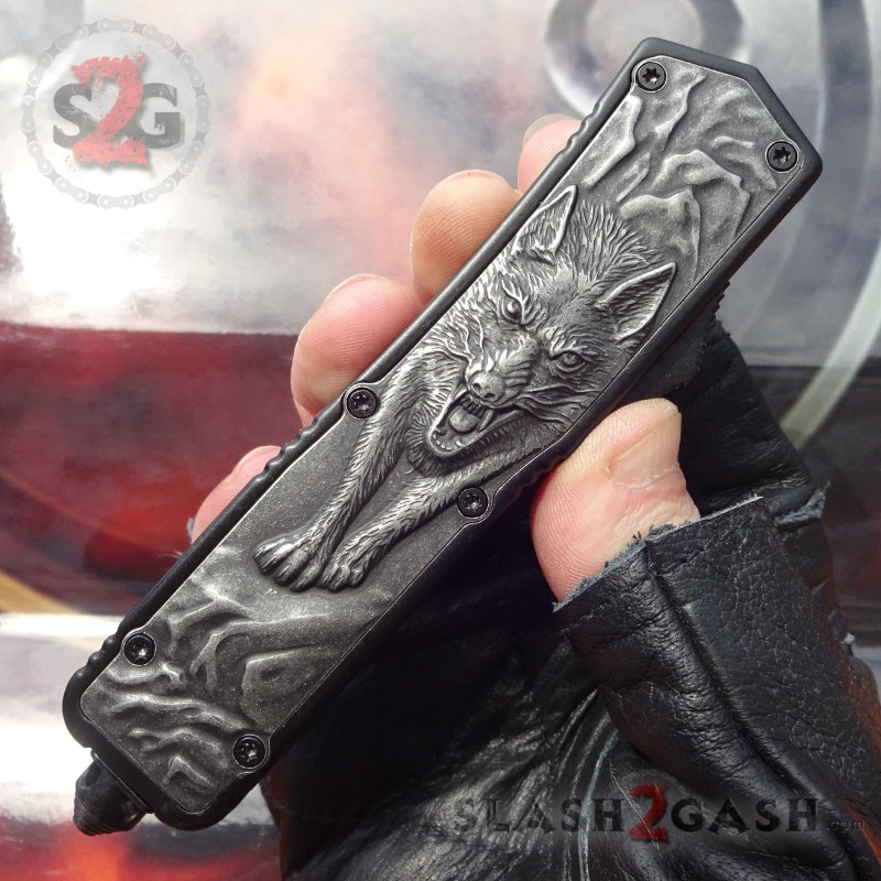 S2G Tactical Lycan OTF Automatic Knife D/A Tanto Xtreme - Grey Wolf Knife-OTF - Tophatter Daily Deals