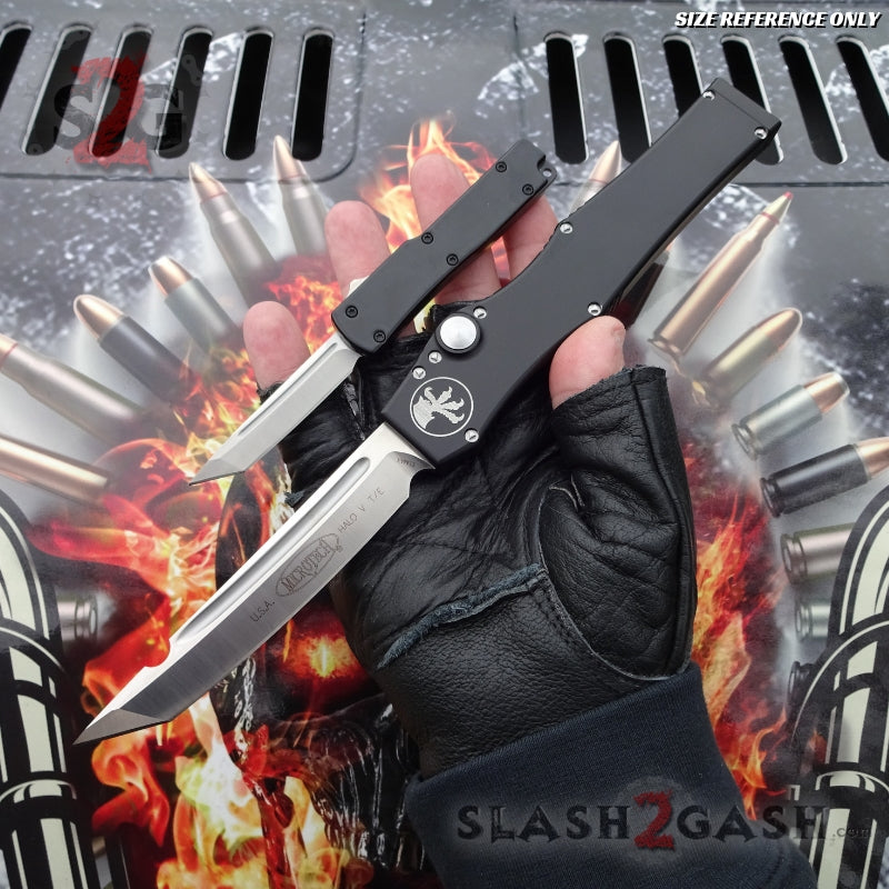 "TheONE" Mini OTF Dual Action Automatic Knife Black - Tanto 440c Knife-OTF - Tophatter Daily Deals