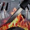"TheONE" Mini OTF Dual Action Automatic Knife Black - Tanto 440c Knife-OTF - Tophatter Daily Deals