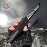 S2G Tactical Dark Knight OTF Automatic Knife D/A - Tanto Xtreme Knife-OTF - Tophatter Daily Deals